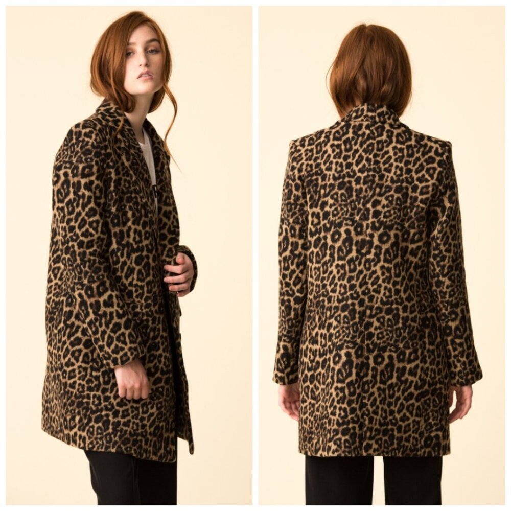 Veronica Beard Brown Leopard Dickey Jacket (NWT)